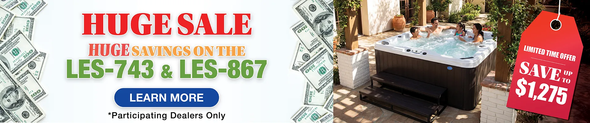 Calspas hot tub being used in a family setting - Lawrence